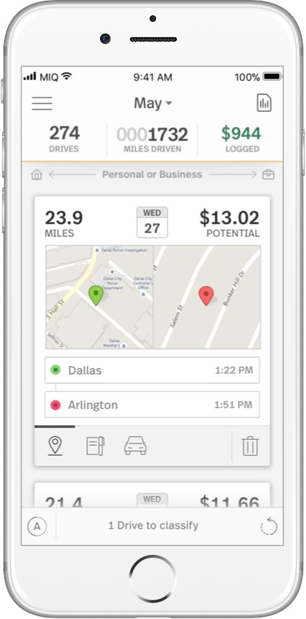 Mileiq Automatic Mileage Tracker Deductions Reimbursements